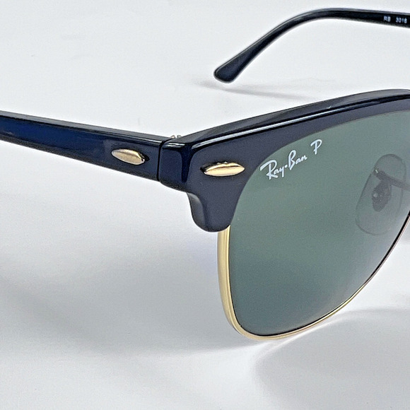 Ray-Ban Clubmaster Sunglasses Mens Size 49 Polarized RB3016 901/58 Classic READ - Picture 4 of 11